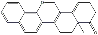 2,3,4a,5,6,14-Hexahydro-4a-methyl-4H-dinaphtho[1,2-b:2',1'-d]pyran-4-one Structure