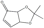 2,2-Dimethyl-3a,6a-dihydro-4H-cyclopenta-1,3-dioxol-4-one Structure