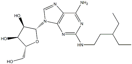2-(3-Ethylpentylamino)adenosine Struktur