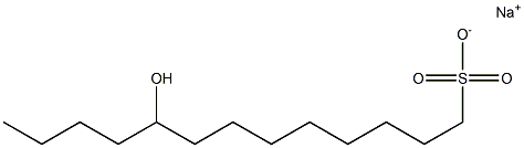 9-Hydroxytridecane-1-sulfonic acid sodium salt Structure