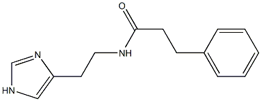N-[2-(1H-Imidazol-4-yl)ethyl]-3-phenylpropionamide Struktur