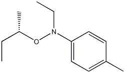 (+)-O-[(S)-sec-Butyl]-N-ethyl-N-p-tolylhydroxylamine Struktur