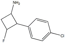 2-(4-chlorophenyl)-3-fluorocyclobutanamine