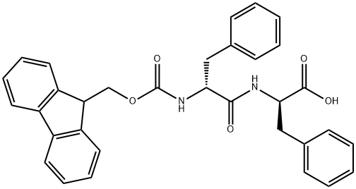 (2R)-2-[(2R)-2-({[(9H-fluoren-9-yl)methoxy]carbonyl}amino)-3-phenylpropanamido]-3-phenylpropanoic acid|