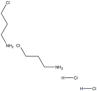 3-CHLOROPROPYLAMINE HYDROCHLORIDE 3-氯丙胺盐酸盐, , 结构式
