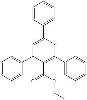 ethyl-1,4-dihydro-2,4,6-triphenylpyridine-3-carboxylate Struktur