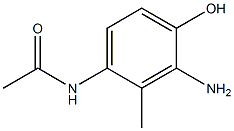 5-HYDROXY-2-ACETYLAMINO-6-AMINOTOLUENE Structure
