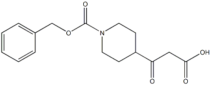 4-(2-Carboxy-acetyl)-piperidine-1-carboxylic acid benzyl ester Structure