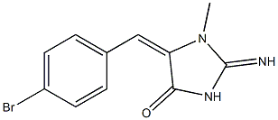 5-[(E)-(4-bromophenyl)methylidene]-2-imino-1-methyltetrahydro-4H-imidazol-4-one