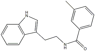 N-[2-(1H-indol-3-yl)ethyl]-3-methylbenzenecarboxamide Struktur