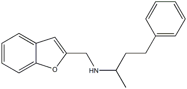 (1-benzofuran-2-ylmethyl)(4-phenylbutan-2-yl)amine Struktur