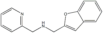 (1-benzofuran-2-ylmethyl)(pyridin-2-ylmethyl)amine Struktur