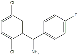 (2,5-dichlorophenyl)(4-fluorophenyl)methanamine Structure