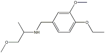 [(4-ethoxy-3-methoxyphenyl)methyl](1-methoxypropan-2-yl)amine Structure