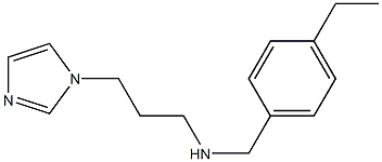 [(4-ethylphenyl)methyl][3-(1H-imidazol-1-yl)propyl]amine Structure