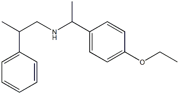 [1-(4-ethoxyphenyl)ethyl](2-phenylpropyl)amine Structure