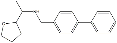 [1-(oxolan-2-yl)ethyl][(4-phenylphenyl)methyl]amine Struktur