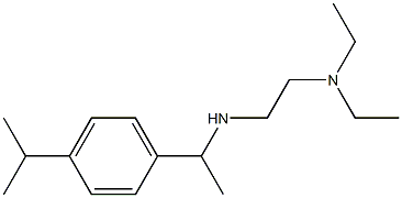 [2-(diethylamino)ethyl]({1-[4-(propan-2-yl)phenyl]ethyl})amine Structure