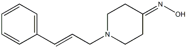 1-[(2E)-3-phenylprop-2-enyl]piperidin-4-one oxime Structure