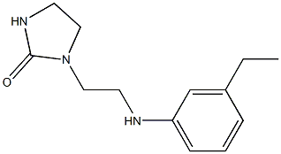 1-{2-[(3-ethylphenyl)amino]ethyl}imidazolidin-2-one Struktur