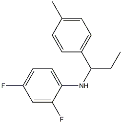 2,4-difluoro-N-[1-(4-methylphenyl)propyl]aniline Structure