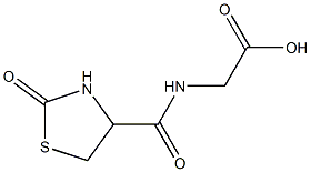 2-[(2-oxo-1,3-thiazolidin-4-yl)formamido]acetic acid Structure