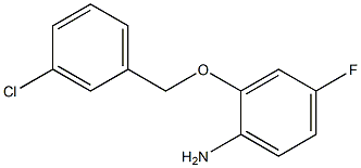 2-[(3-chlorophenyl)methoxy]-4-fluoroaniline
