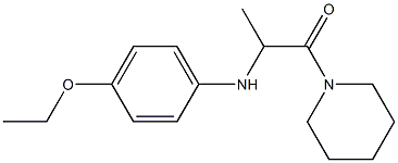 2-[(4-ethoxyphenyl)amino]-1-(piperidin-1-yl)propan-1-one Structure