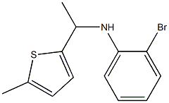 2-bromo-N-[1-(5-methylthiophen-2-yl)ethyl]aniline Struktur