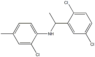 2-chloro-N-[1-(2,5-dichlorophenyl)ethyl]-4-methylaniline Struktur