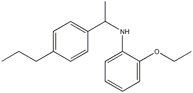 2-ethoxy-N-[1-(4-propylphenyl)ethyl]aniline Structure