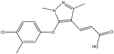 3-[5-(4-chloro-3-methylphenoxy)-1,3-dimethyl-1H-pyrazol-4-yl]prop-2-enoic acid