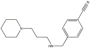 4-({[3-(piperidin-1-yl)propyl]amino}methyl)benzonitrile Structure