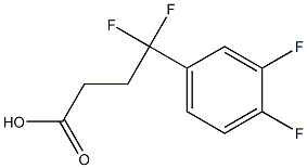 4-(3,4-difluorophenyl)-4,4-difluorobutanoic acid Struktur