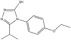 4-(4-ethoxyphenyl)-5-(propan-2-yl)-4H-1,2,4-triazole-3-thiol Struktur