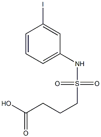 4-[(3-iodophenyl)sulfamoyl]butanoic acid Struktur
