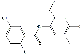 5-amino-2-chloro-N-(4-chloro-2-methoxy-5-methylphenyl)benzamide Struktur