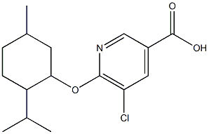 5-chloro-6-{[5-methyl-2-(propan-2-yl)cyclohexyl]oxy}pyridine-3-carboxylic acid