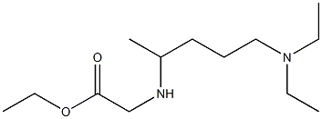 ethyl 2-{[5-(diethylamino)pentan-2-yl]amino}acetate Struktur