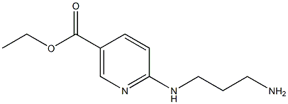 ethyl 6-[(3-aminopropyl)amino]nicotinate Struktur