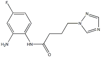 N-(2-amino-4-fluorophenyl)-4-(1H-1,2,4-triazol-1-yl)butanamide Struktur