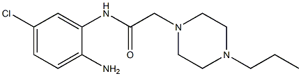 N-(2-amino-5-chlorophenyl)-2-(4-propylpiperazin-1-yl)acetamide Struktur