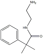 N-(2-aminoethyl)-2-methyl-2-phenylpropanamide Struktur