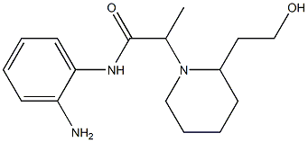 N-(2-aminophenyl)-2-[2-(2-hydroxyethyl)piperidin-1-yl]propanamide Struktur
