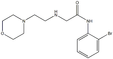 N-(2-bromophenyl)-2-{[2-(morpholin-4-yl)ethyl]amino}acetamide Struktur