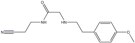 N-(2-cyanoethyl)-2-{[2-(4-methoxyphenyl)ethyl]amino}acetamide Structure
