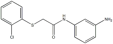 N-(3-aminophenyl)-2-[(2-chlorophenyl)sulfanyl]acetamide Struktur