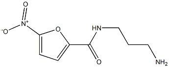 N-(3-aminopropyl)-5-nitro-2-furamide Struktur