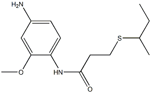 N-(4-amino-2-methoxyphenyl)-3-(butan-2-ylsulfanyl)propanamide Structure