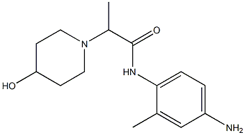 N-(4-amino-2-methylphenyl)-2-(4-hydroxypiperidin-1-yl)propanamide Structure